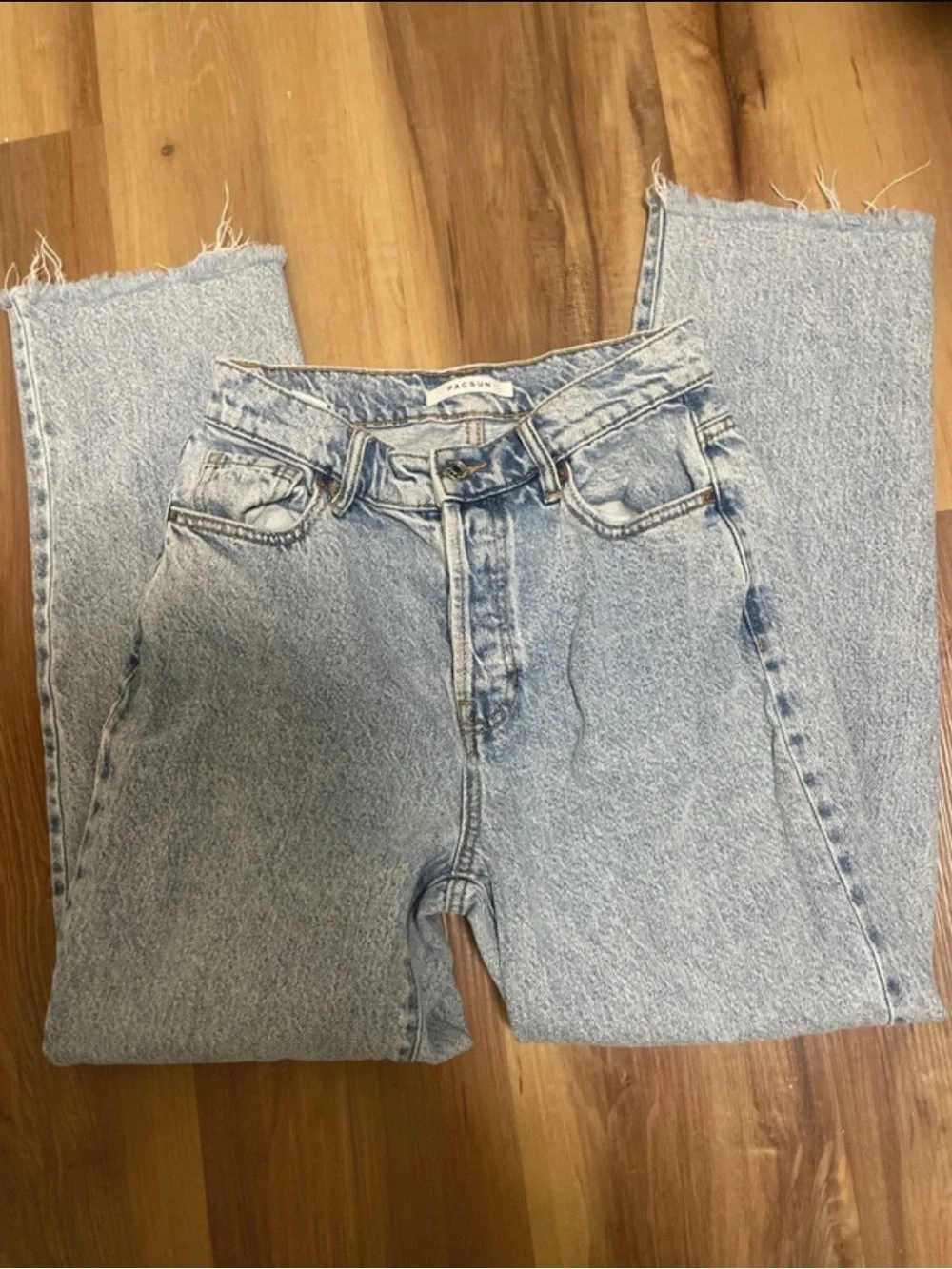 PacSun Slim Straight Light Blue Washed Jeans